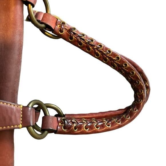 Rare Vintage Limited Edition Coach Burgundy Studded Expandable Soho Satchel 9642 - Picture 10 of 14